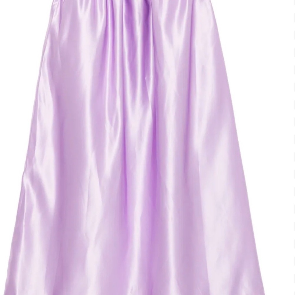 Cynthia Rowley Elegant Lavender Satin Skirt NWT